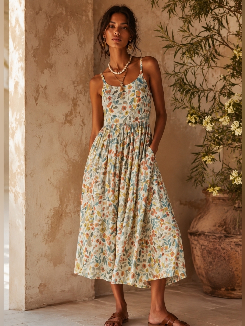 Sweet Magnolia NWTS Midi Dress